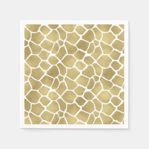 Serviette Jetable Copie de girafe d'or