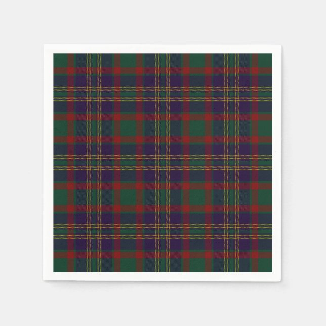 Serviette Jetable Cork County Irish Tartan (Devant)