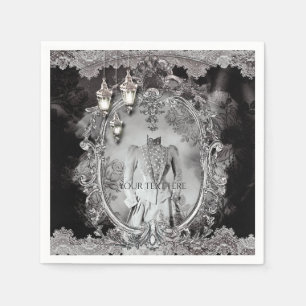 Serviette Jetable Costume de fête d'Halloween Dame Fantôme Vintage