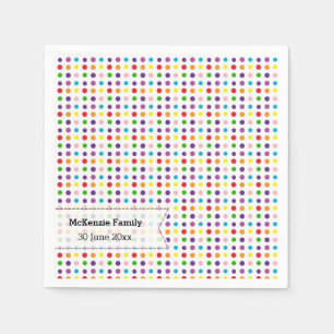 Serviette Jetable Couleurs arc-en-ciel