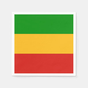 Serviette Jetable COULEURS RASTAFARI + vos idées