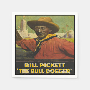 Serviette Jetable Cowboy noir de serviettes occidentales de partie