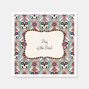 Serviette Jetable Crânes de sucre graphiques