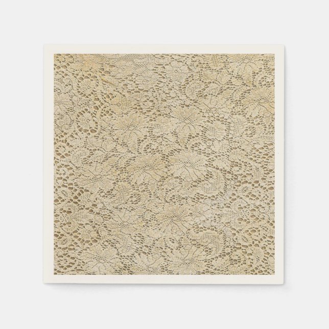 Serviette Jetable crochet Lace Floral Pattern + your ideas (Devant)