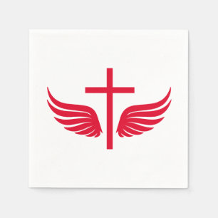Serviette Jetable Croix chrétienne