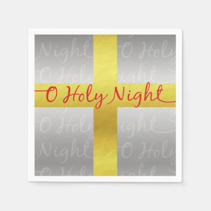 Serviette Jetable Croix de Noël chrétienne Joli religieux