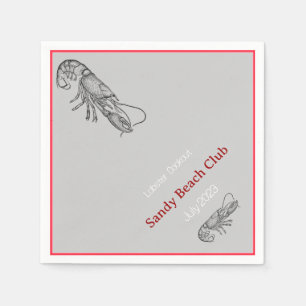 Serviette Jetable Cuisine au homard