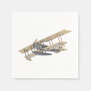 Serviette Jetable Curtiss Flotter Plane Papier Partie serviettes