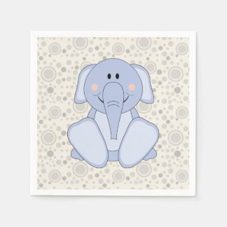 Serviette Jetable Cutelyn Baby Blue Elephant
