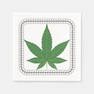 Serviette Jetable Déclin de l'arbre de la feuille de mauvaises herbe