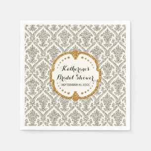 Serviette Jetable Décor de Fête des mariées Faux Parties scintillant