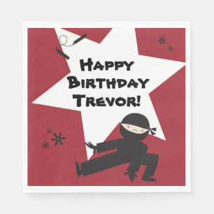 Serviette Jetable Des serviettes de partie de Ninja - sélectionnez