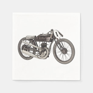 Serviette Jetable Dessin de la moto italienne Garelli 1926