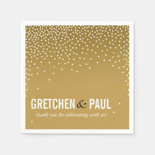 Serviette Jetable Diamants dans le Sky Cocktail Party sable