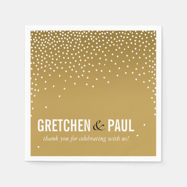 Serviette Jetable Diamants dans le Sky Cocktail Party | sable (Devant)