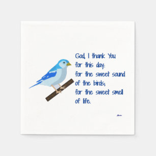 Serviette Jetable Dieu je Merci pour ce jour