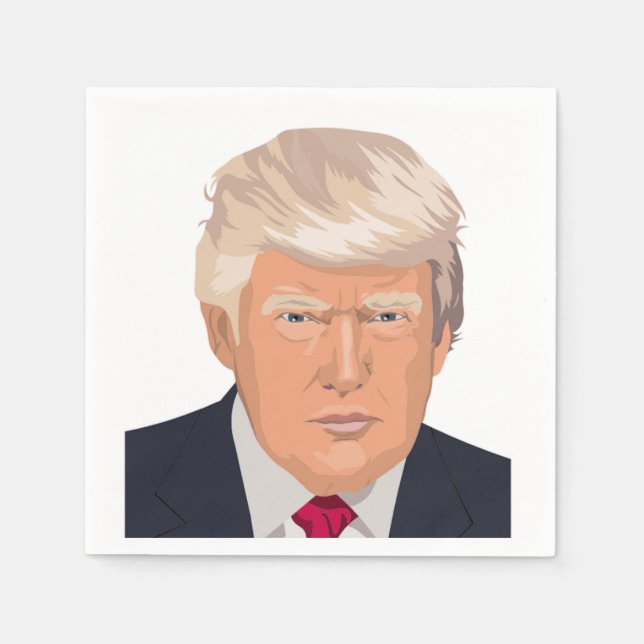 SERVIETTE JETABLE DONALD TRUMP (Devant)