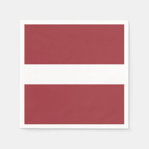 Serviette Jetable Drapeau de Lettonie Papier serviettes