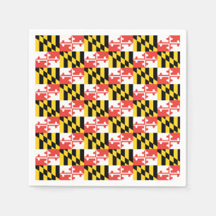 Serviette Jetable Drapeau du Maryland