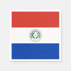 Serviette Jetable Drapeau du Paraguayan