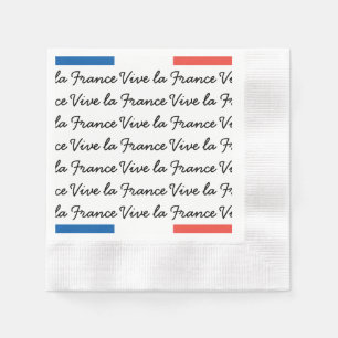 Serviette Jetable Drapeau français, La France, partie de Vive de