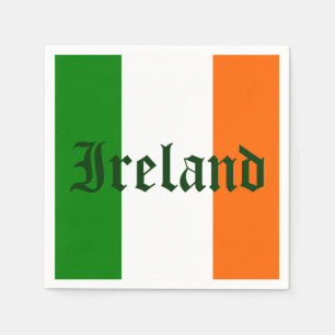 Serviette Jetable Drapeau irlandais