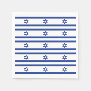 Serviette Jetable drapeau israélien