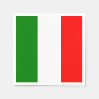 Serviette Jetable Drapeau italien Bandiera d'Italia Napkin
