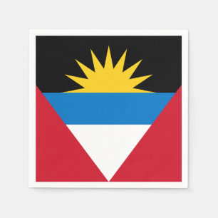 Serviette Jetable Drapeau patriotique d'Antigua-et-Barbuda