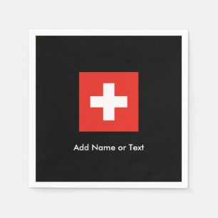 Serviette Jetable Drapeau suisse