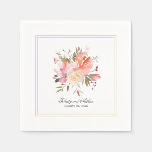 Serviette Jetable Dreamme Floral Mariage Bouquet