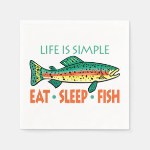 Serviette Jetable Drôle de pêche de dire