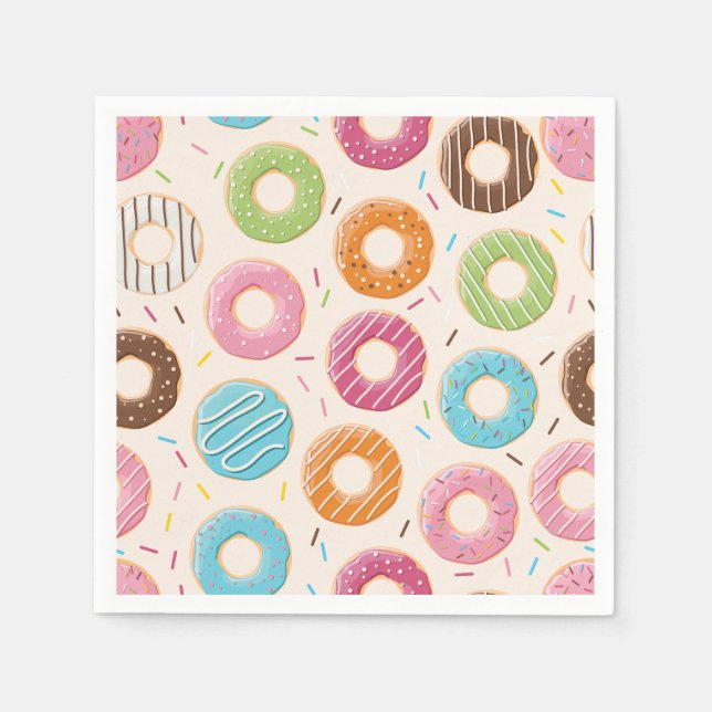 Serviette Jetable Drôle Donut (Devant)