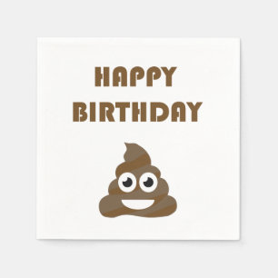 Serviette Jetable Dunette mignonne drôle Emoji de partie de joyeux