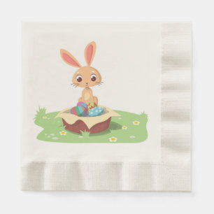 SERVIETTE JETABLE EASTER BUNNY