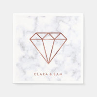 élégant faux rose or diamant blanc
