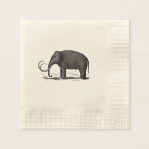 Serviette Jetable Éléphant préhistorique de mammouth laineux