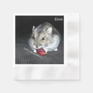 Serviette Jetable Elvis et la mûre