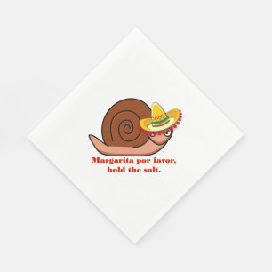 Serviette Jetable Escargot Margarita por faveur, tenir le sel