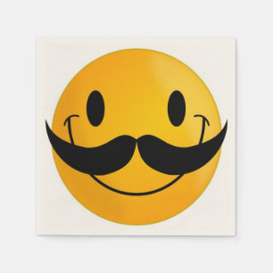 SERVIETTE JETABLE FACE MUSTACHE