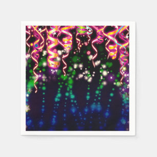 Serviette Jetable Faisons Briller Fou Lumières Néon Fête d'Anniversa