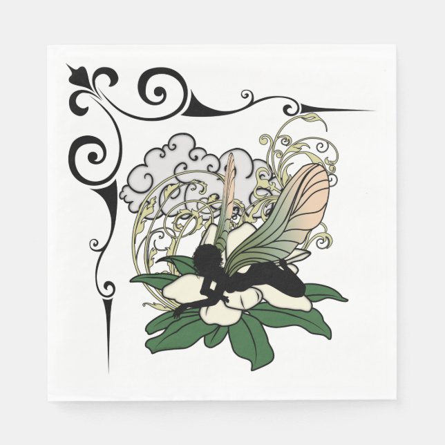 Serviette Jetable Fée Magnolia Shadow (Devant)