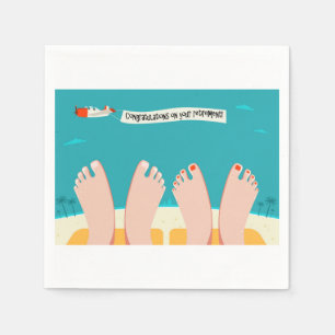 Serviette Jetable Félicitations pour les serviettes de retraite
