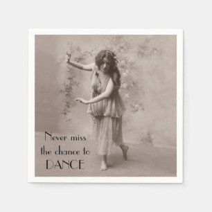 Serviette Jetable Femme de Bohême vintage