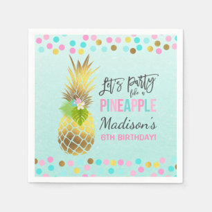 Serviette Jetable Fête comme un ananas fête Anniversaire Napkin