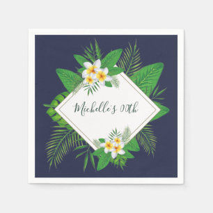 Serviette Jetable Fête d'anniversaire Luau Aloha hawaïen