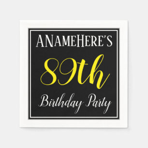 Serviette Jetable Fête d'anniversaire simple et