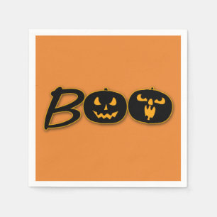 Serviette Jetable Fête de la fête d'Halloween BOO Citrouilles