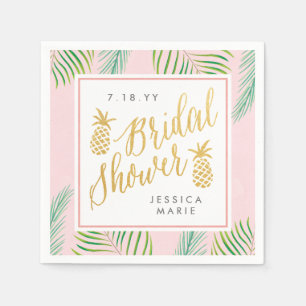 Serviette Jetable Fête des mariées tropicale Serviettes personnalisé