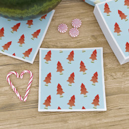 Serviette Jetable Fête d'été Motif de l'arbre de Noël de la pastèque